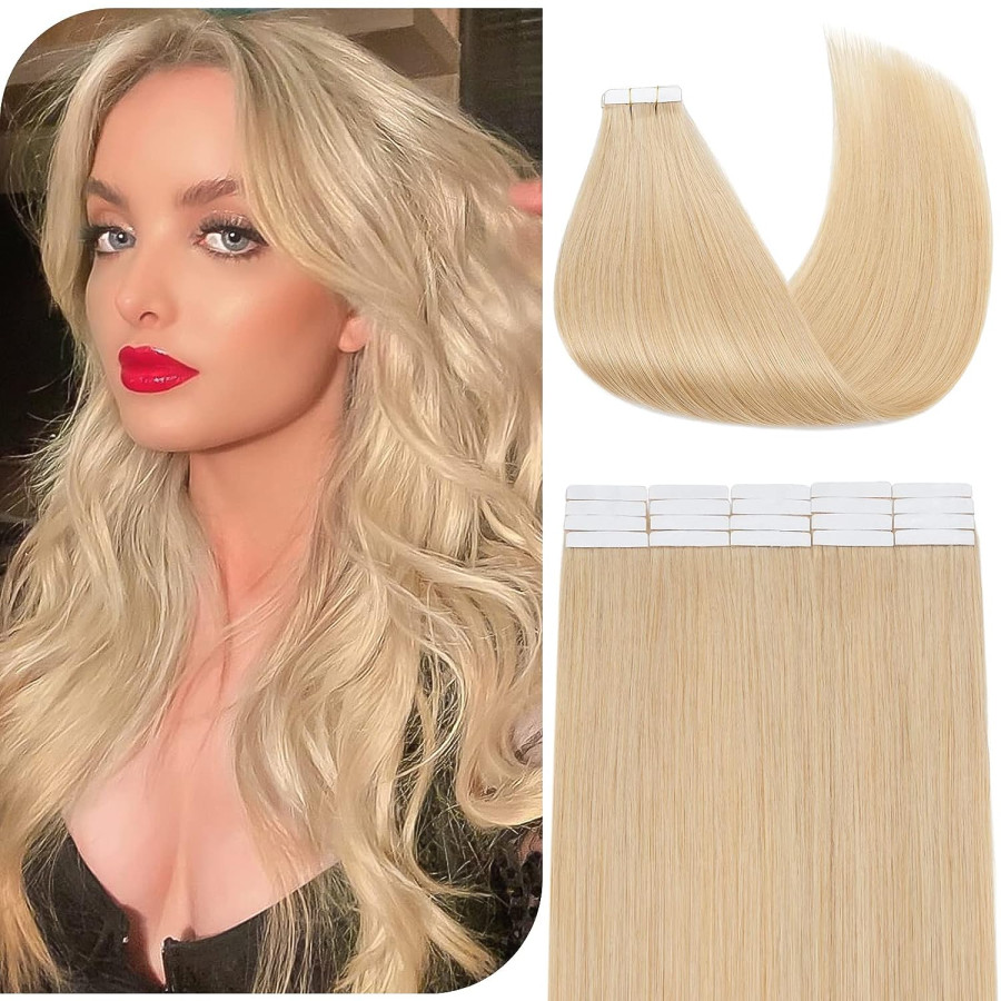 Extensii Tape IN DeLuxe Blond Sandre